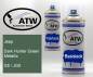 Preview: Jeep, Dark Hunter Green Metallic, G5 / JG5: 400ml Sprühdose + 400ml Klarlack - Set, von ATW Autoteile West.